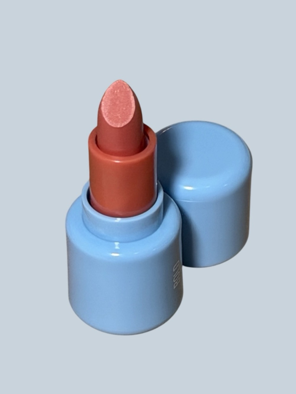 RealHer Mini Blue Case Terracotta Pink Lipstick in BOLD Women Makeup